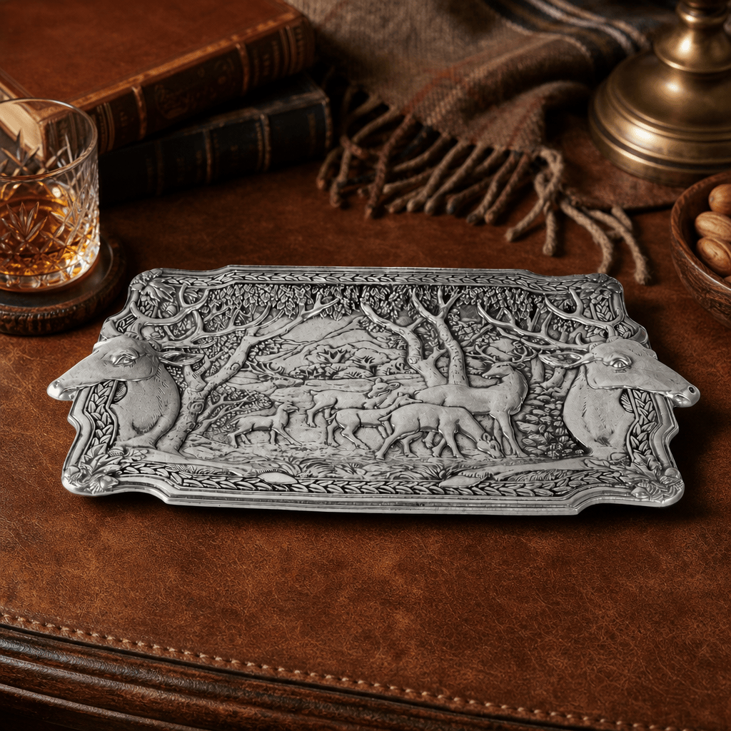 Elk Herd Oblong Tray
