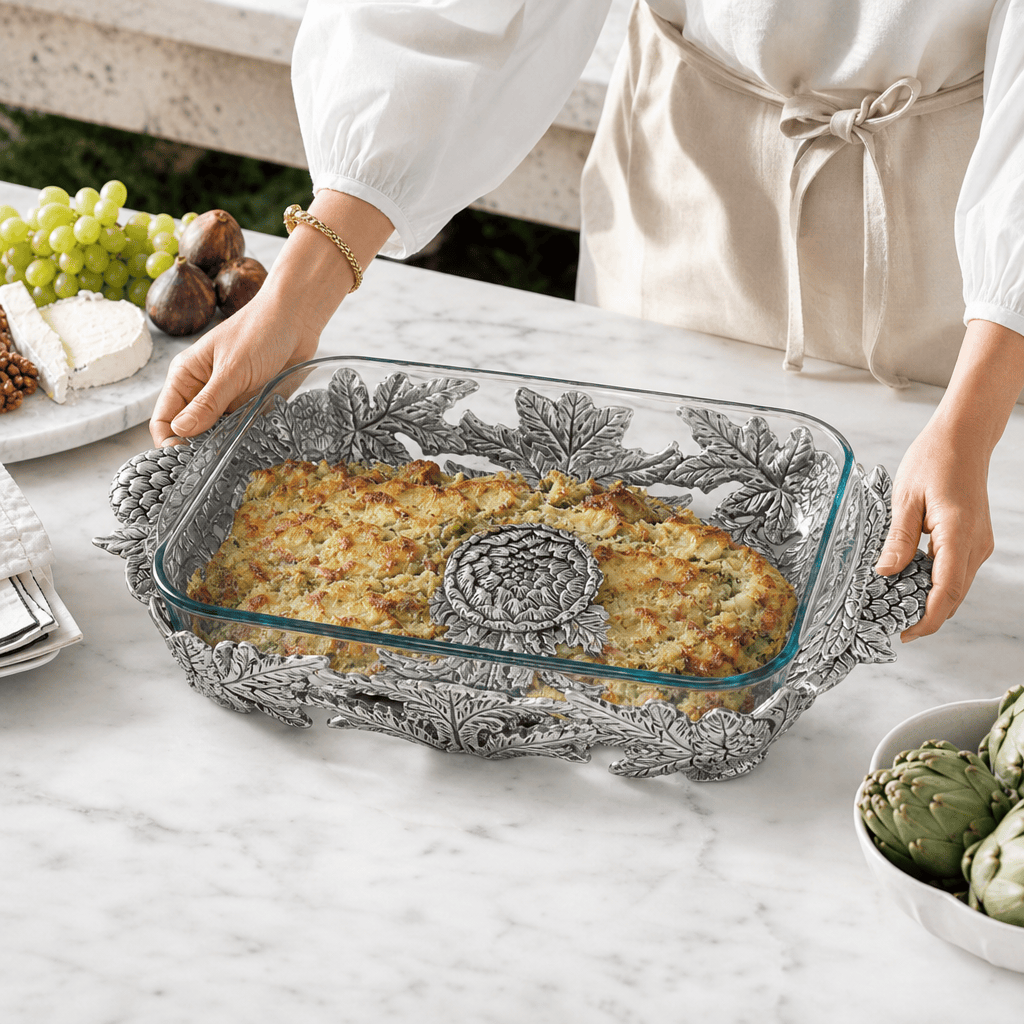 Artichoke Pyrex Holder 3qt