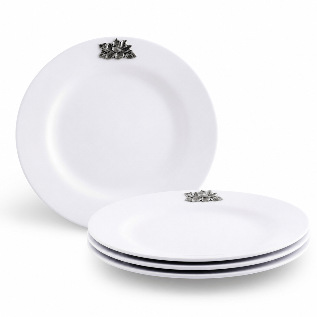 Magnolia Melamine Lunch Plates - Set of 4