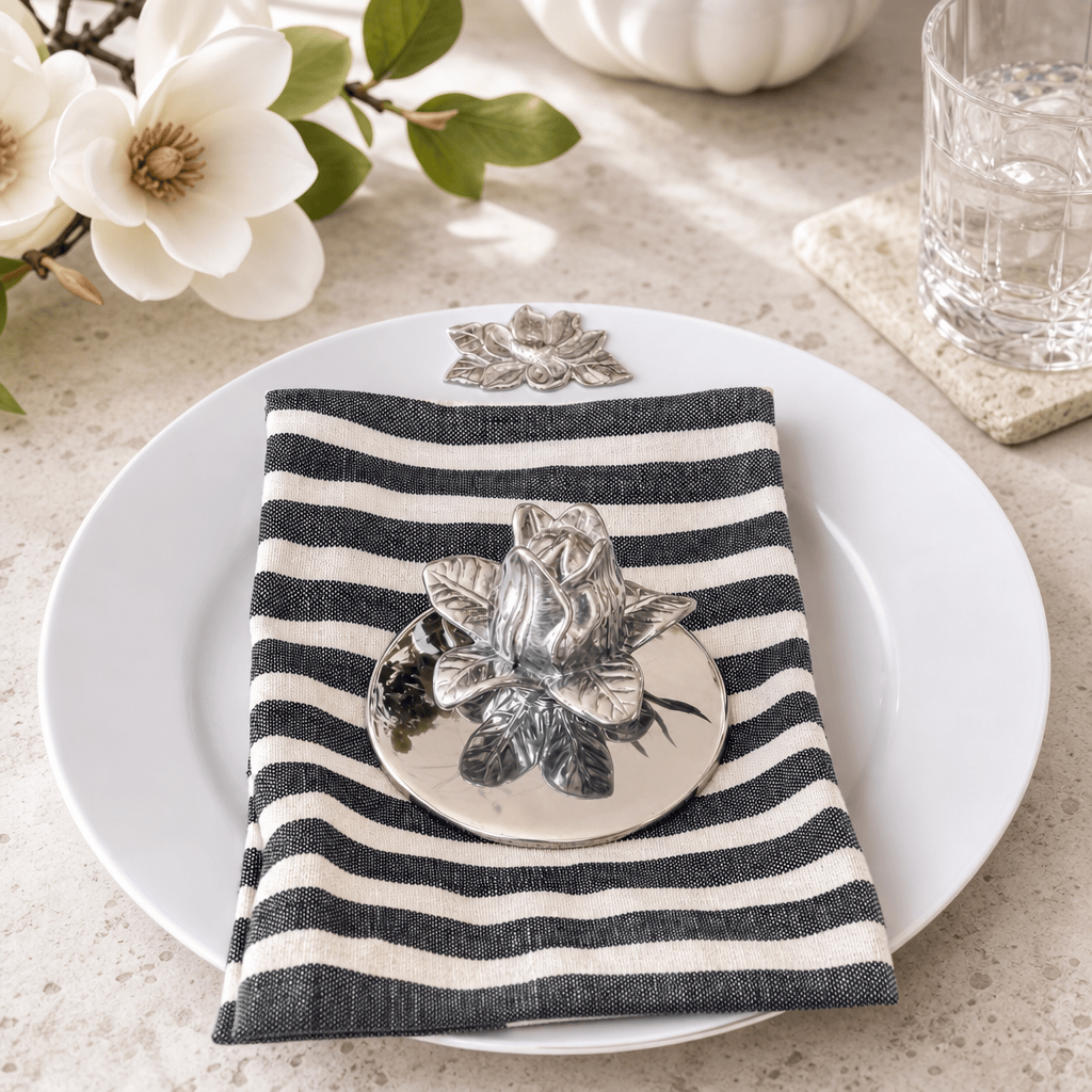 Magnolia Melamine Lunch Plates - Set of 4