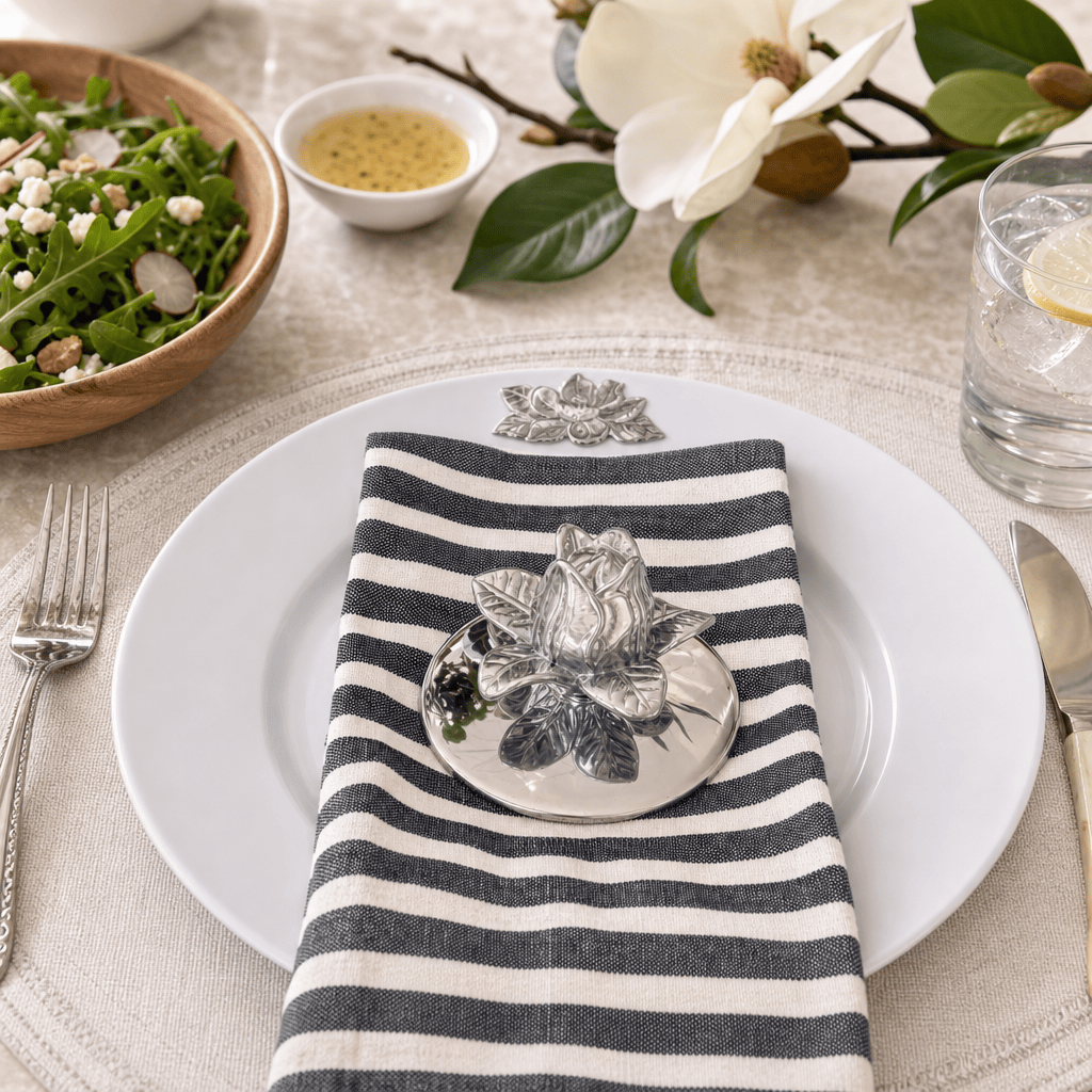 Magnolia Melamine Lunch Plates - Set of 4