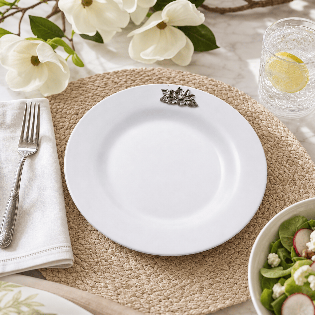 Magnolia Melamine Lunch Plates - Set of 4