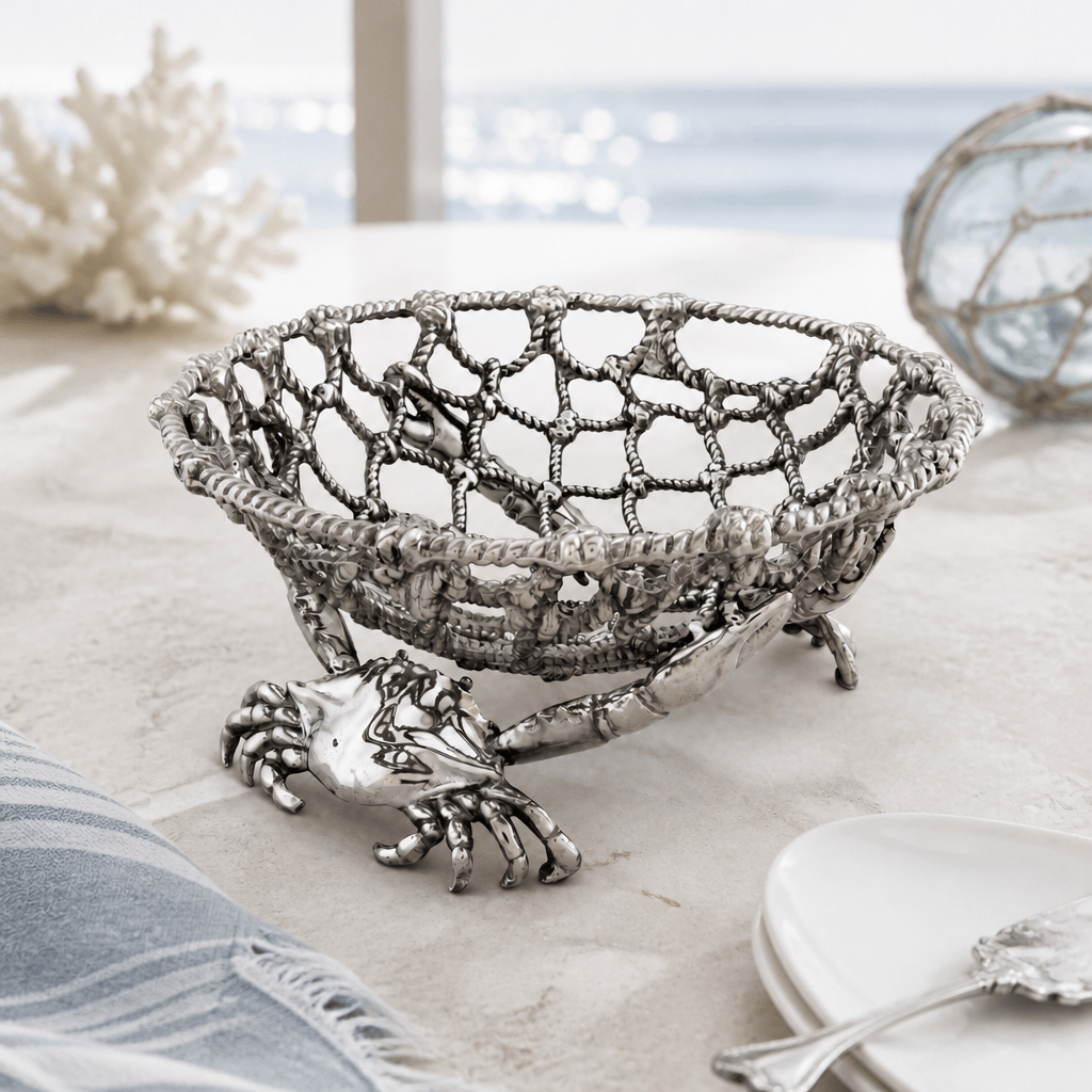 Crab and Net Fruit Basket