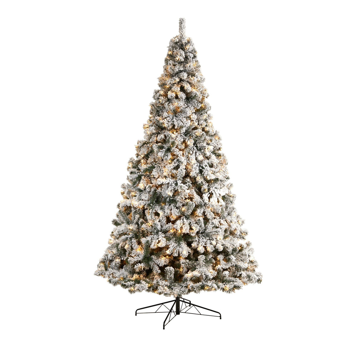 a christmas tree with lights