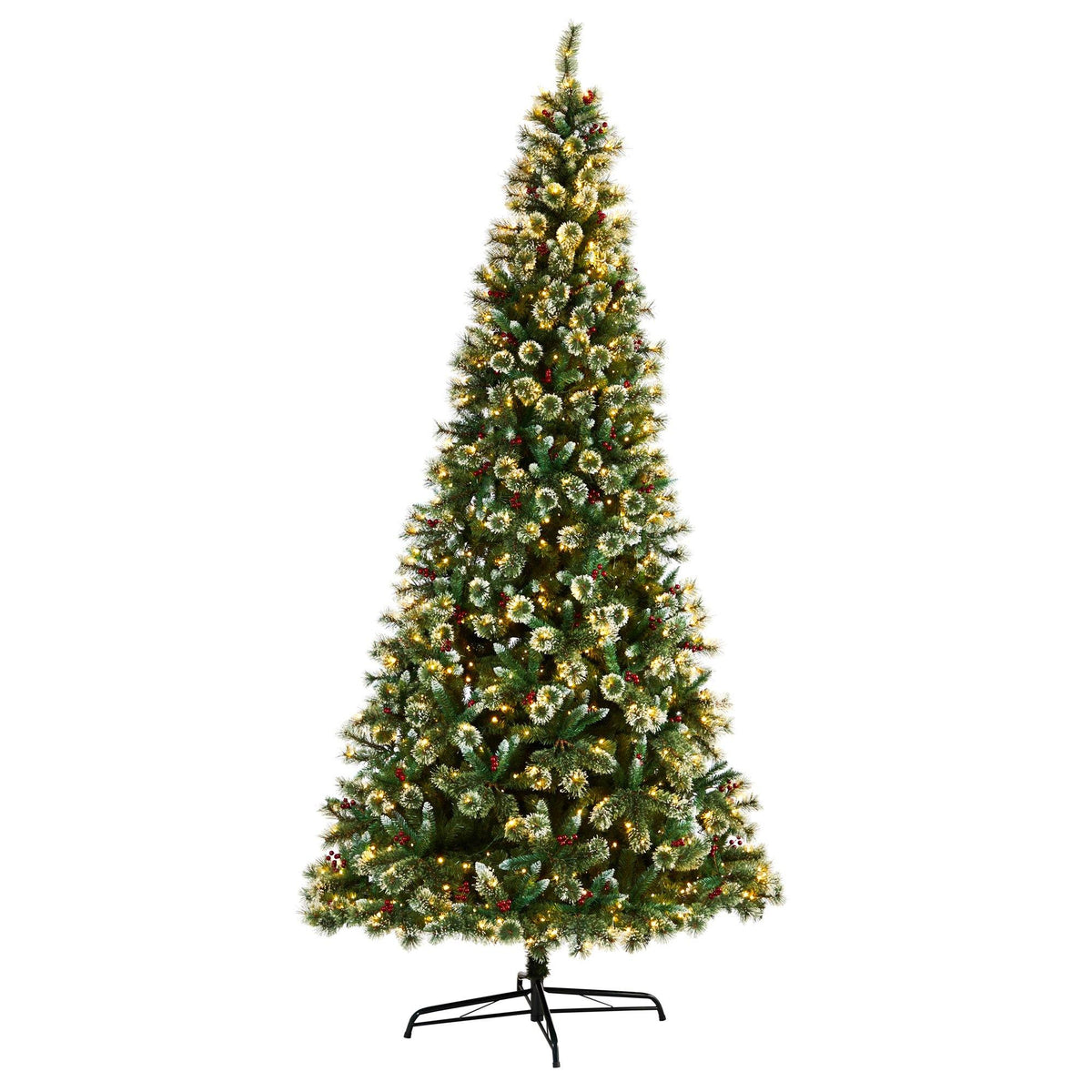 a christmas tree with lights