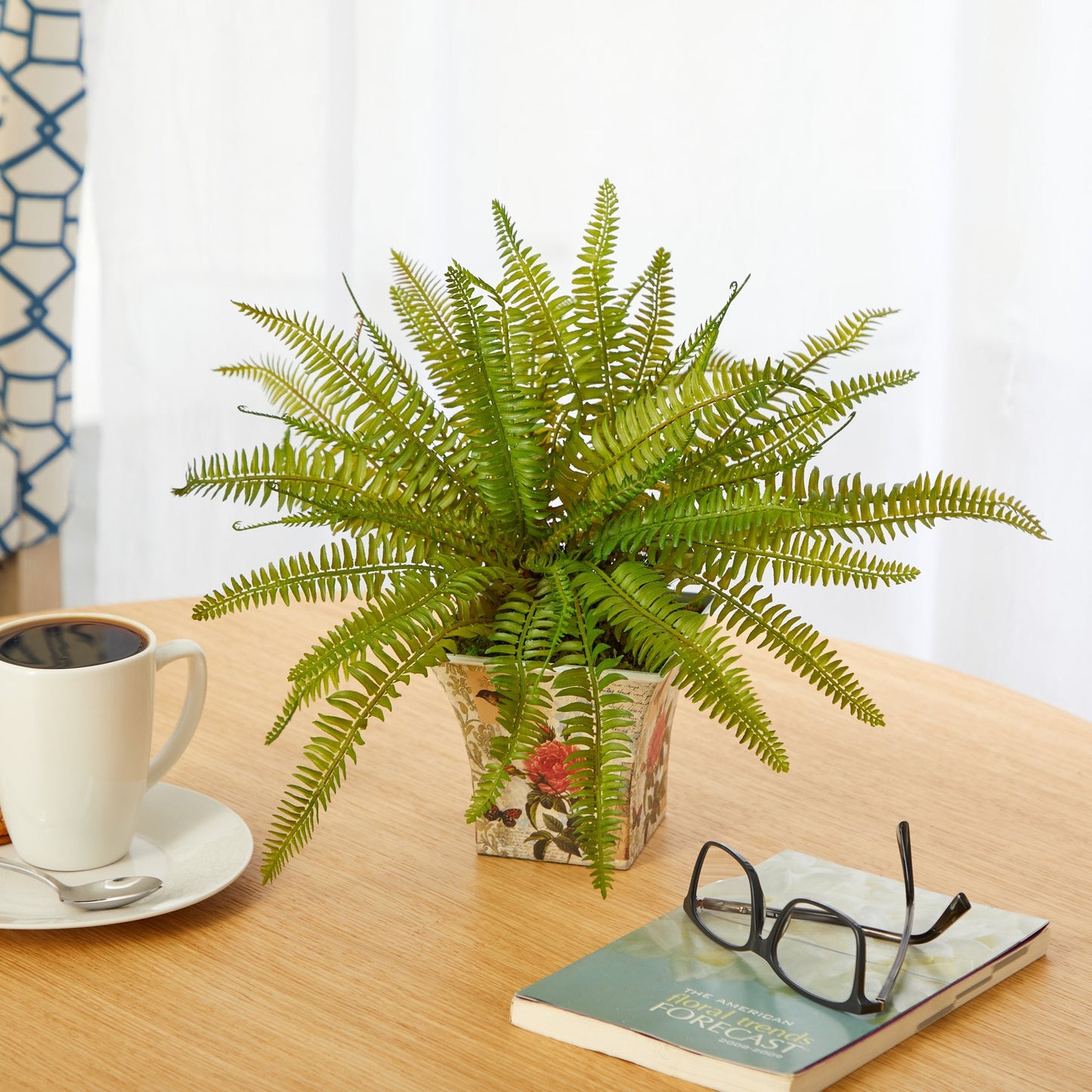 11” Fern Artificial Plant in Floral Planter