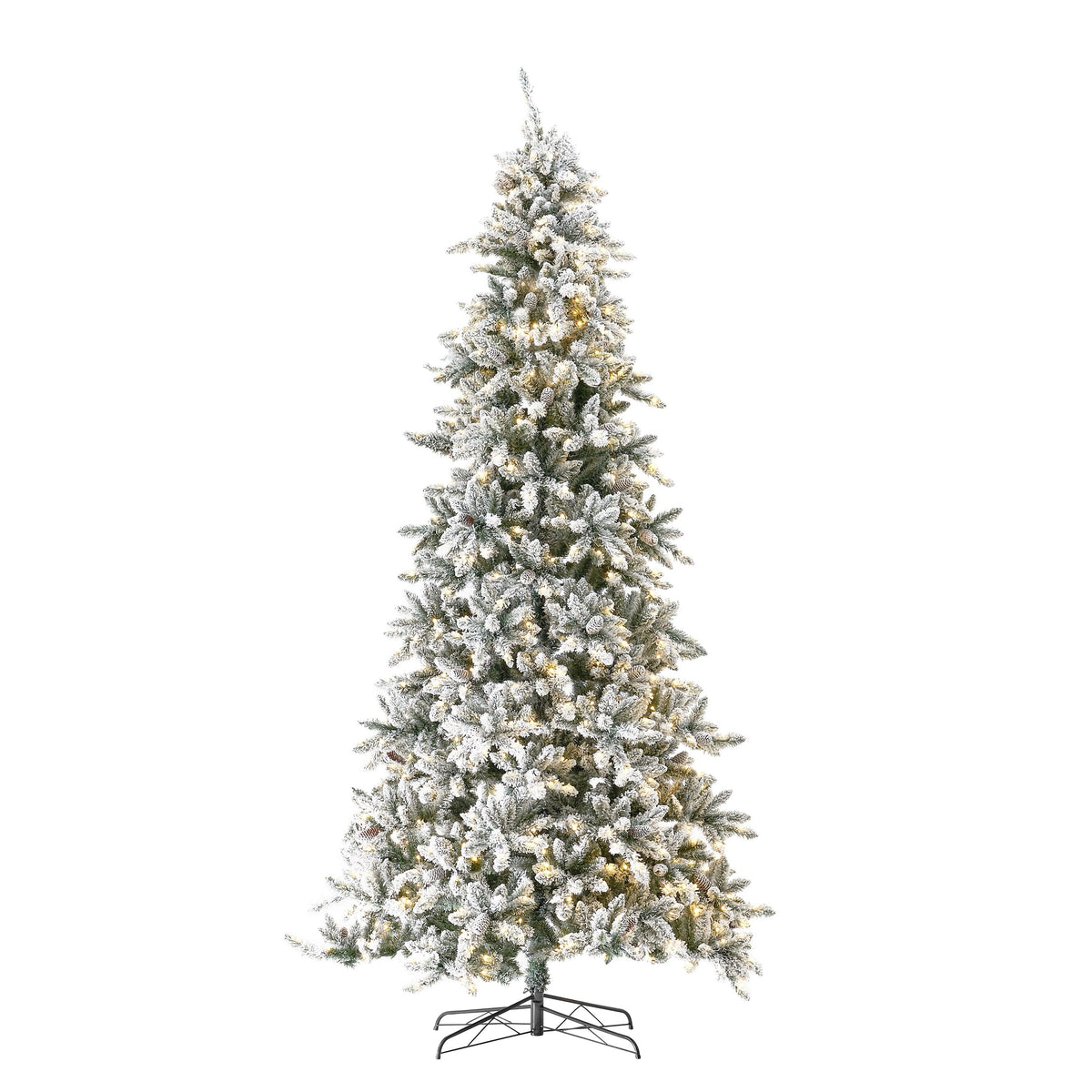 a christmas tree with lights