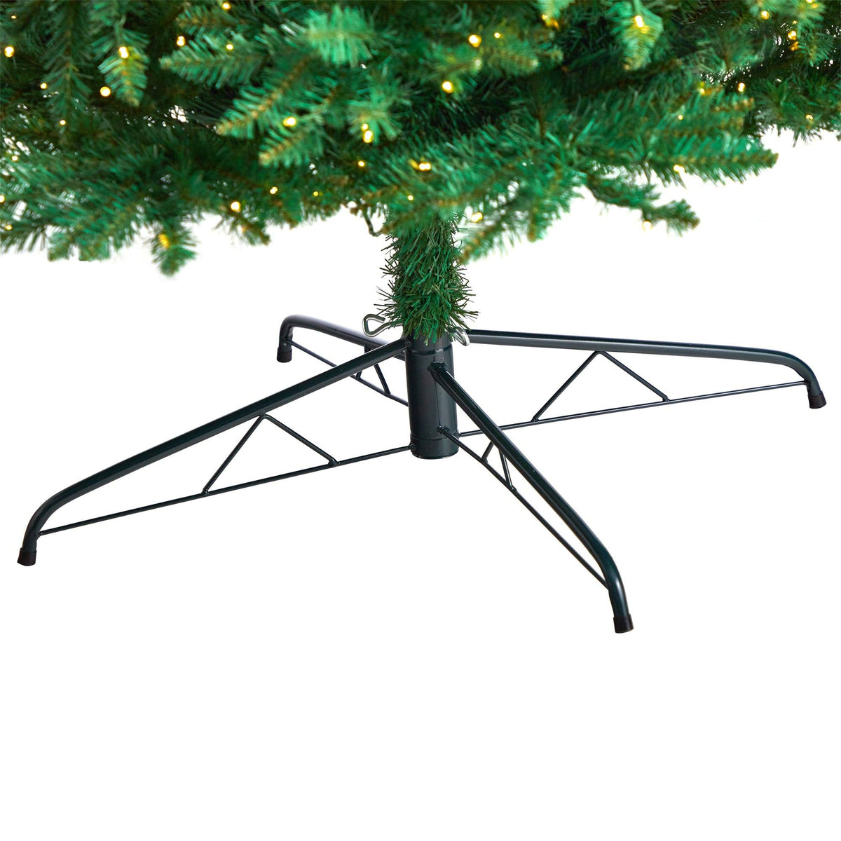 a christmas tree with lights on it