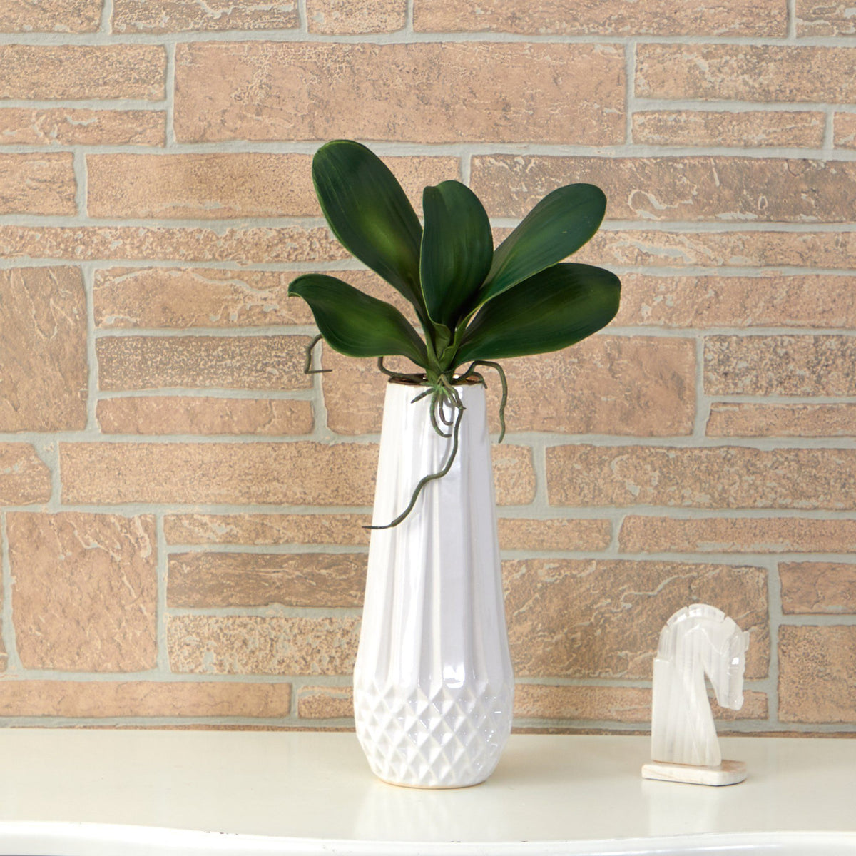 12” Phalaenopsis Orchid Foliage Artificial Leaf (Set of 4)