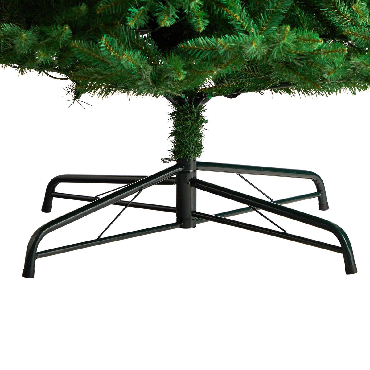 a christmas tree base with a white background