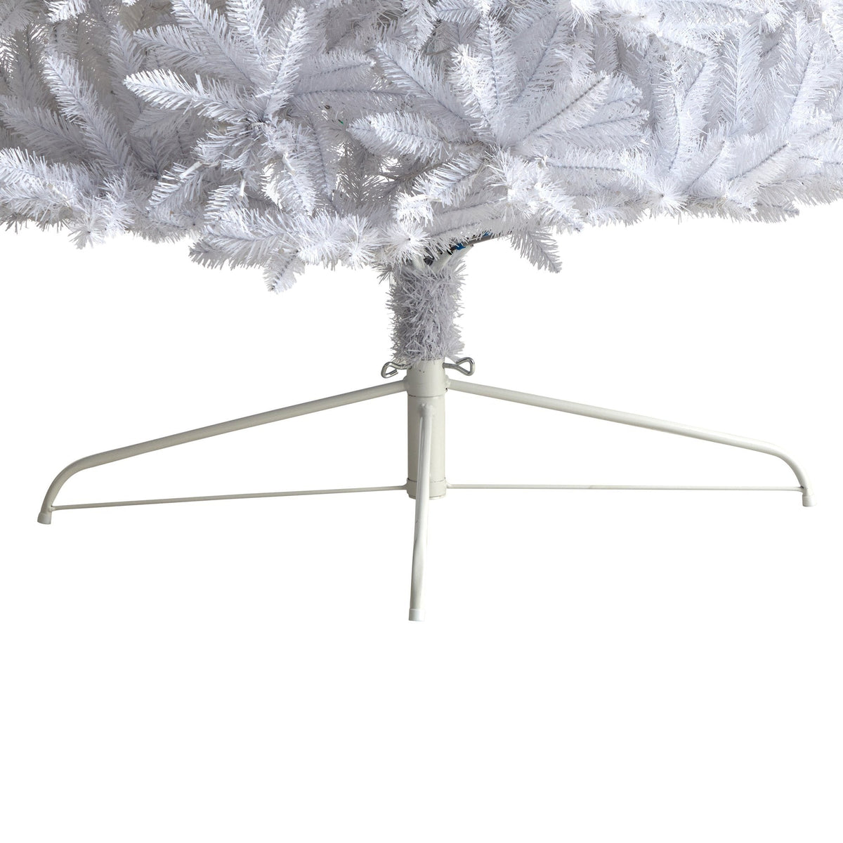 a white christmas tree with a white background
