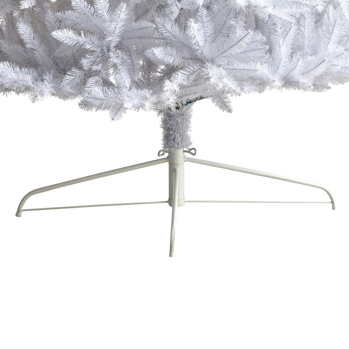 a white christmas tree with a white background
