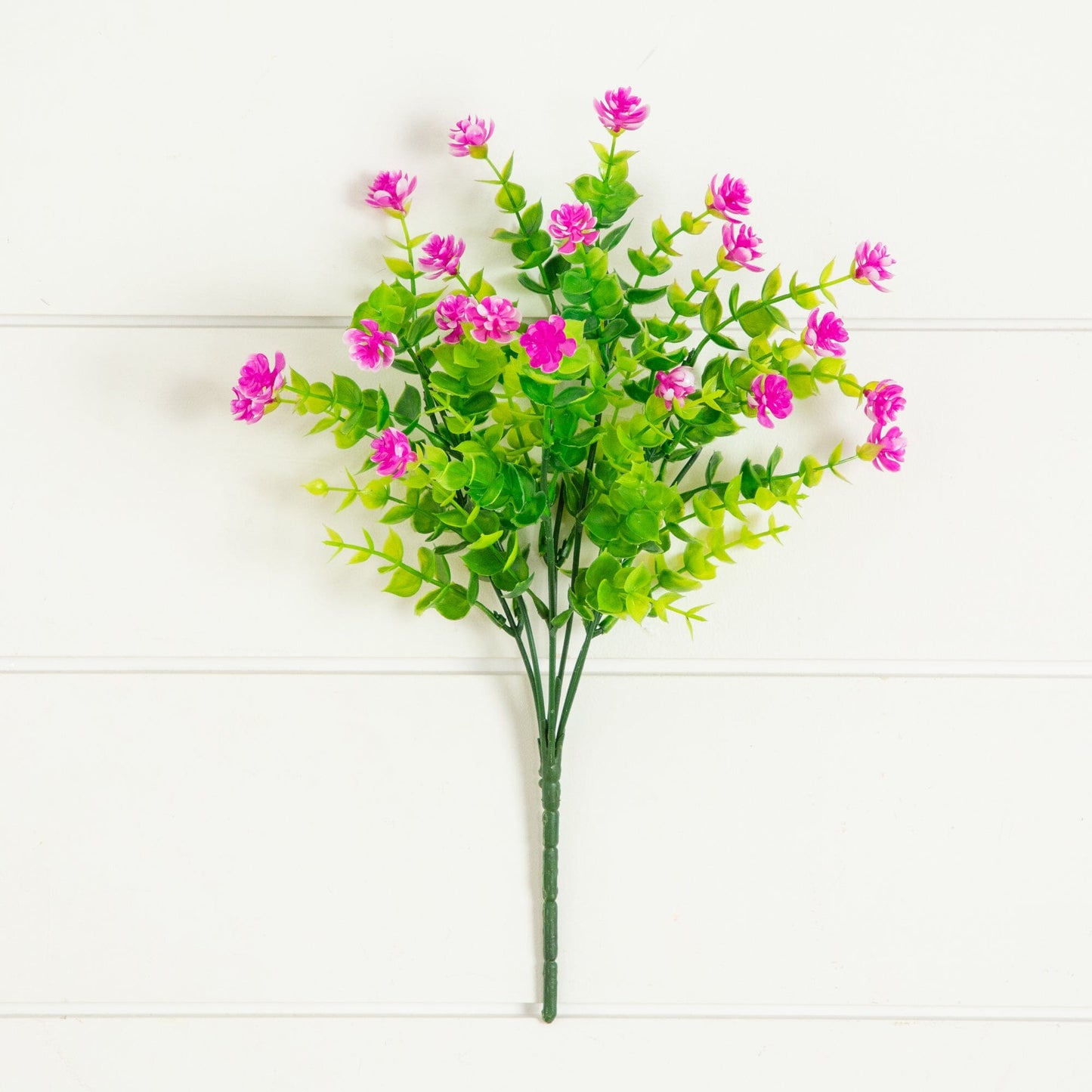 13" UV Resistant Artificial Flowering Mini Rose Bush (Indoor/Outdoor) - Set of 12