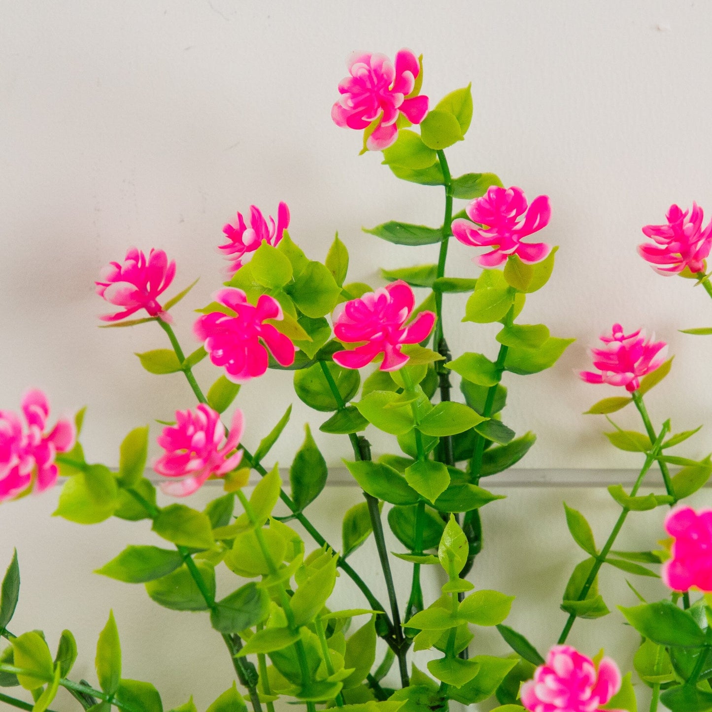 13" UV Resistant Artificial Flowering Mini Rose Bush (Indoor/Outdoor) - Set of 12