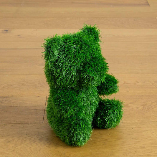 14" UV Resistant Artificial Grass Garden Plush Topiary Bear (Indoor/Outdoor)