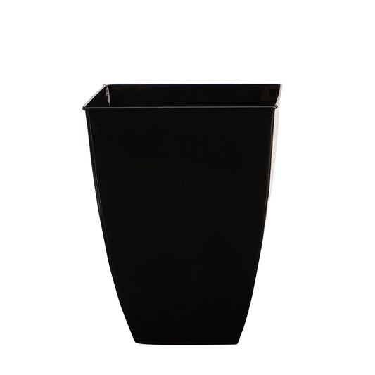 a black rectangular container with a white background