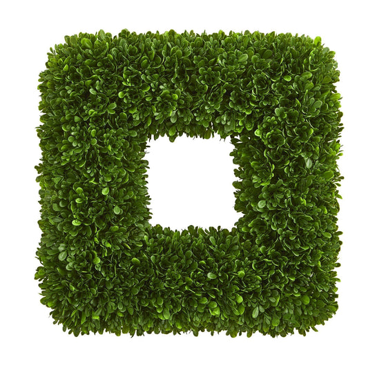 a square shaped bush with a square in the middle