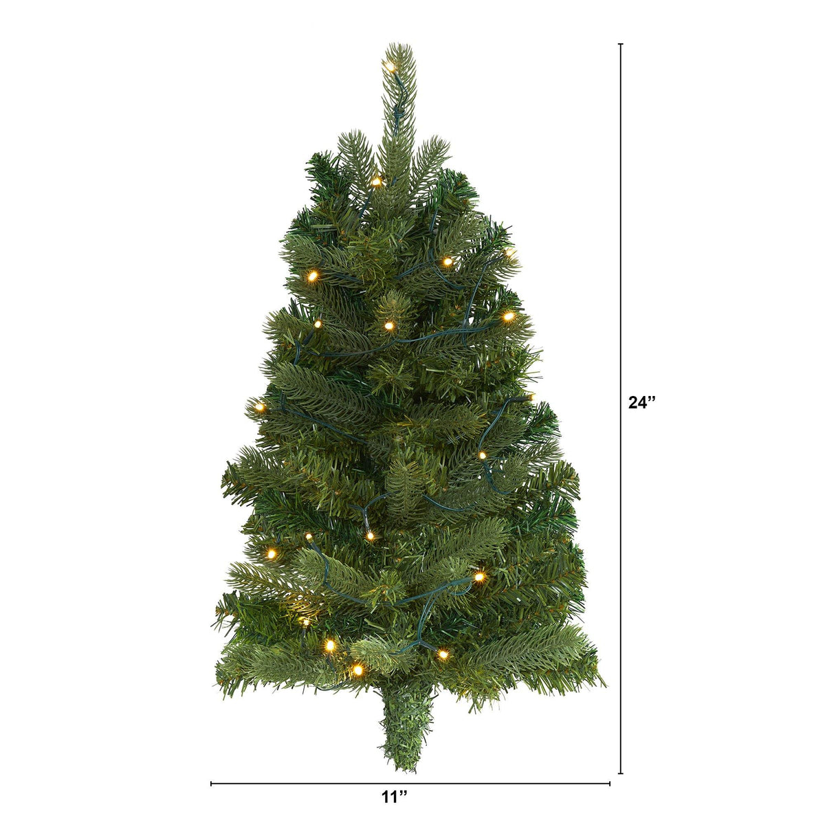 a christmas tree with lights