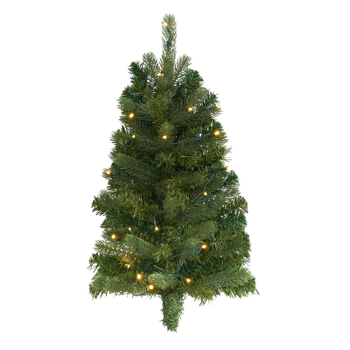 a christmas tree with lights