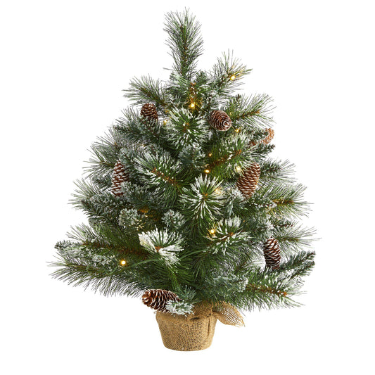 a small artificial christmas tree