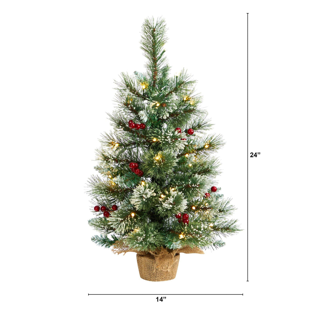 a small artificial christmas tree