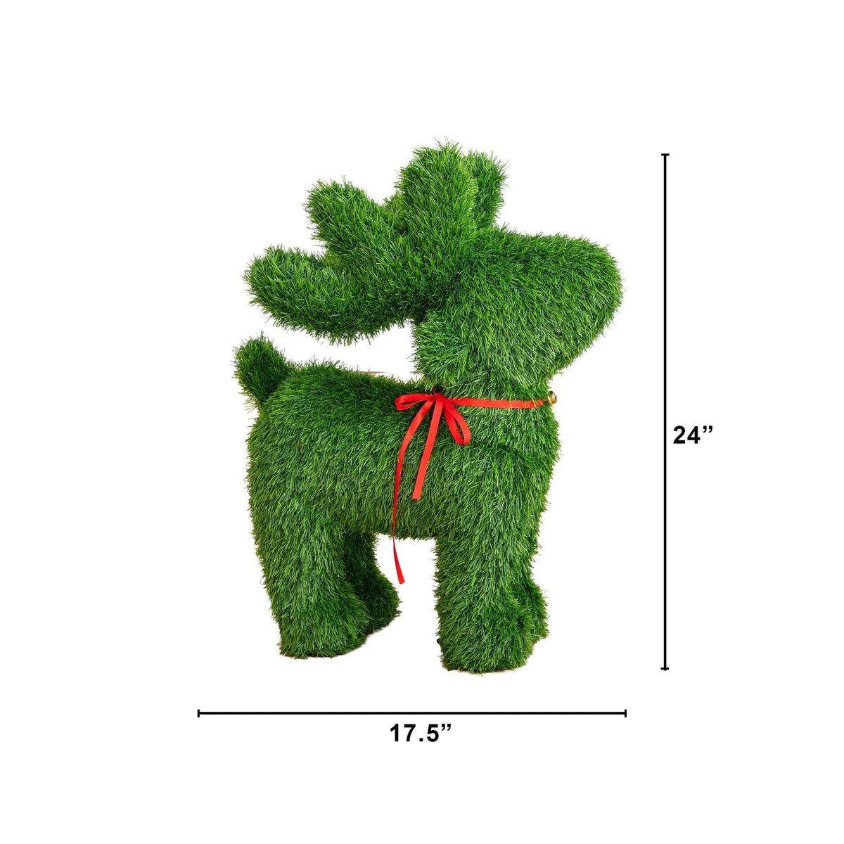 a bush shaped like a moose