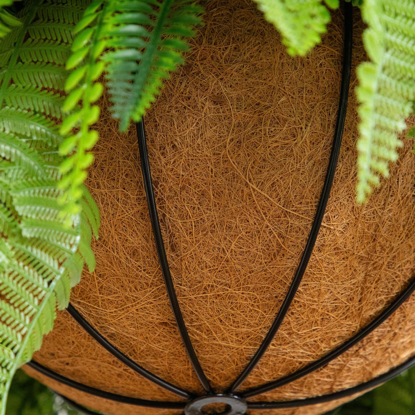 20” UV Resistant Artificial Mixed Fern Hanging Basket (Indoor/Outdoor)