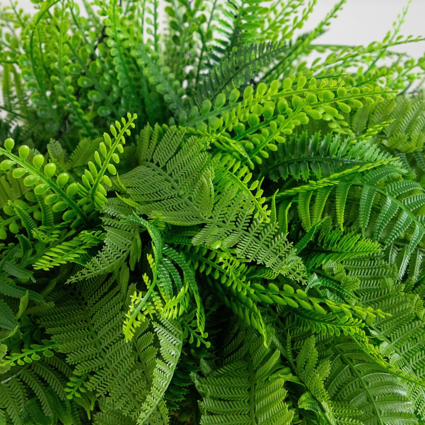 20” UV Resistant Artificial Mixed Fern Hanging Basket (Indoor/Outdoor)