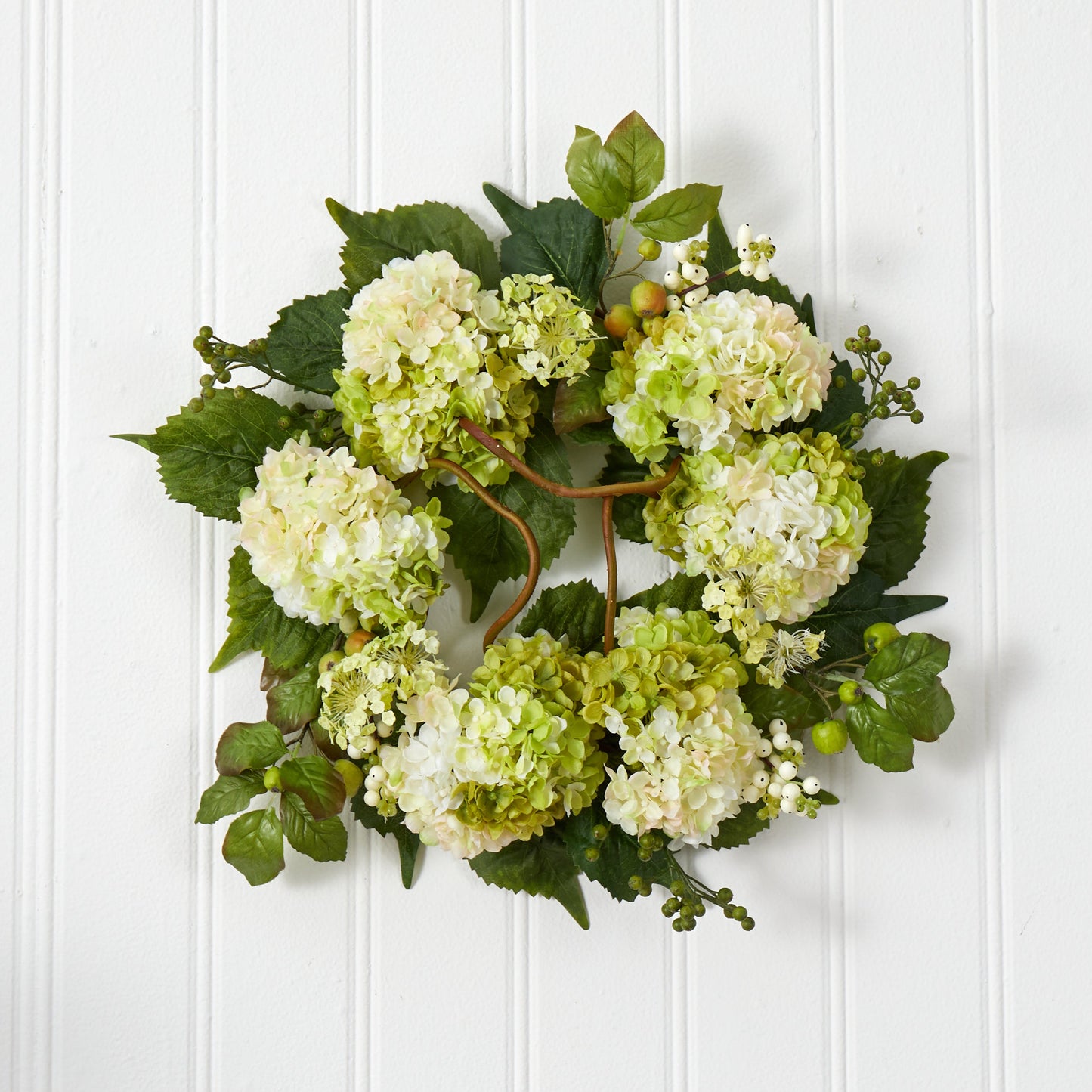 22” Artificial Hydrangea Wreath