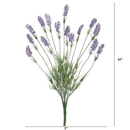 24” Lavender Artificial Flower (Set of 6)