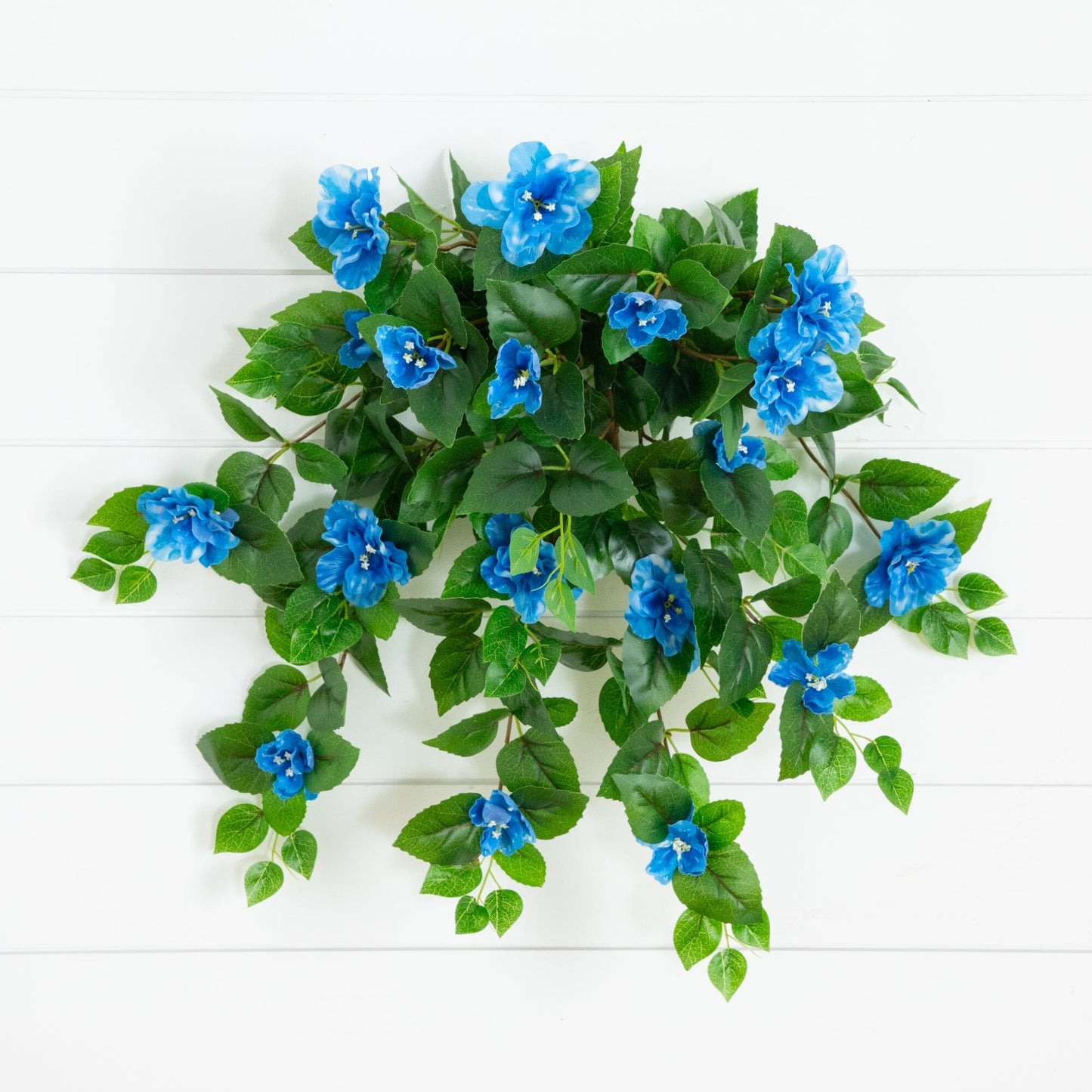 24" UV Resistant Artificial Azalea Hanging Plant (Indoor/Outdoor) - Set of 3