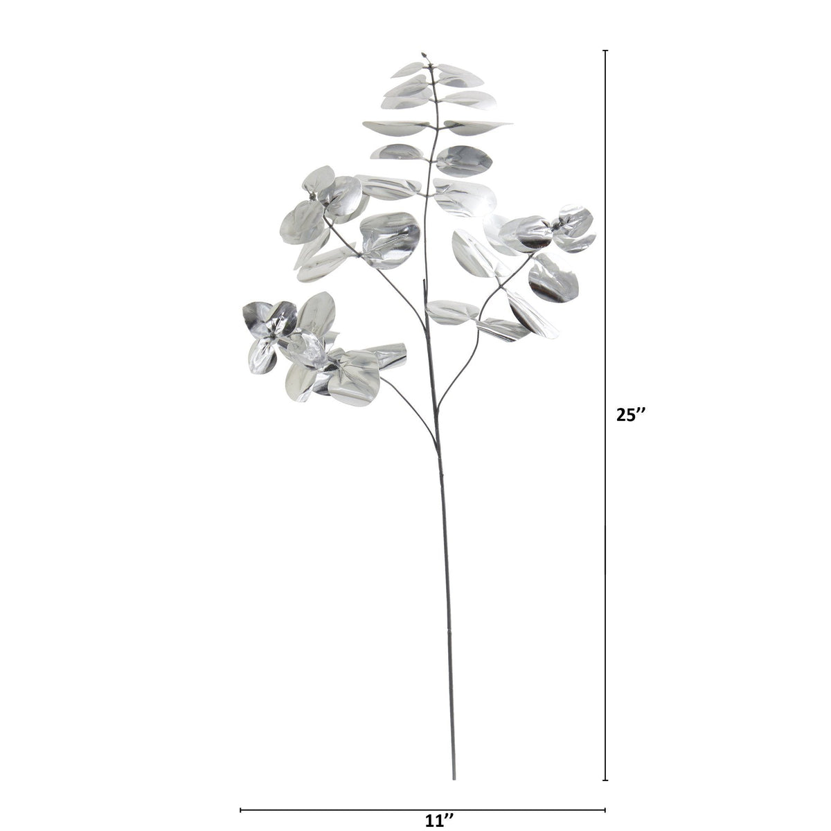 25” Metallic Eucalyptus Artificial Plant (Set of 24)