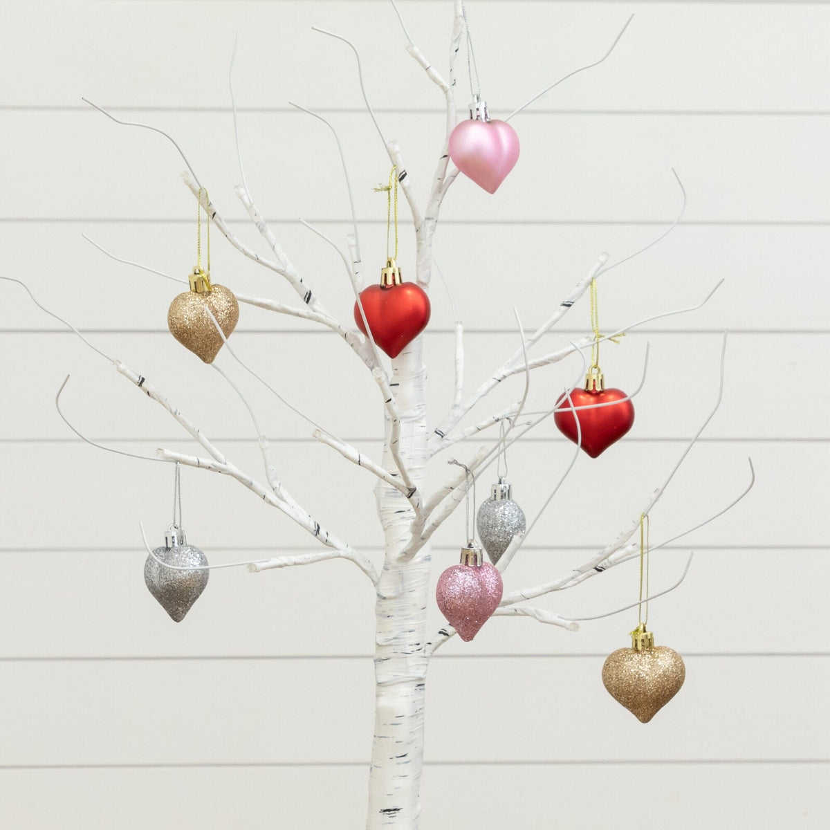 a tree with ornaments from it
