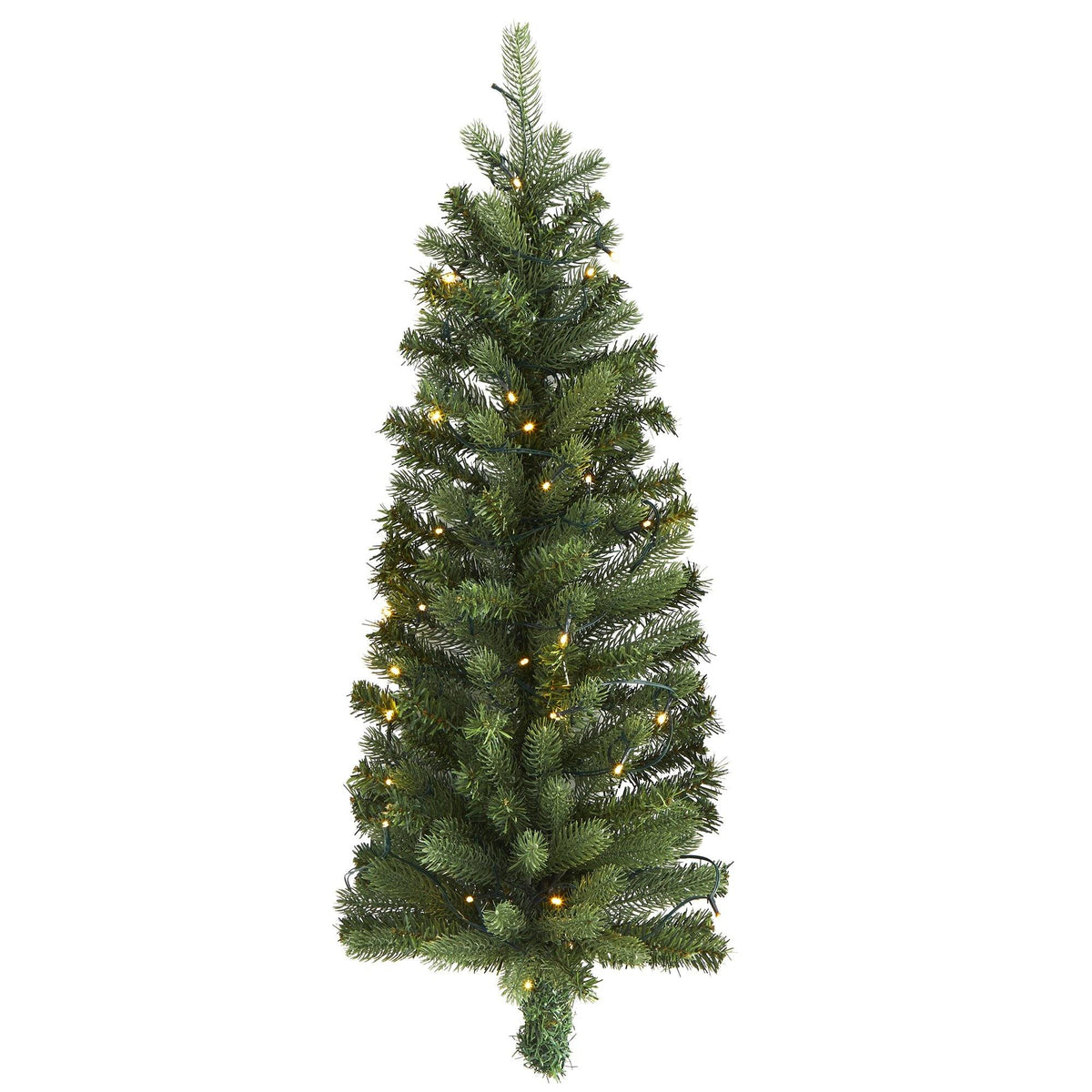 a christmas tree with lights