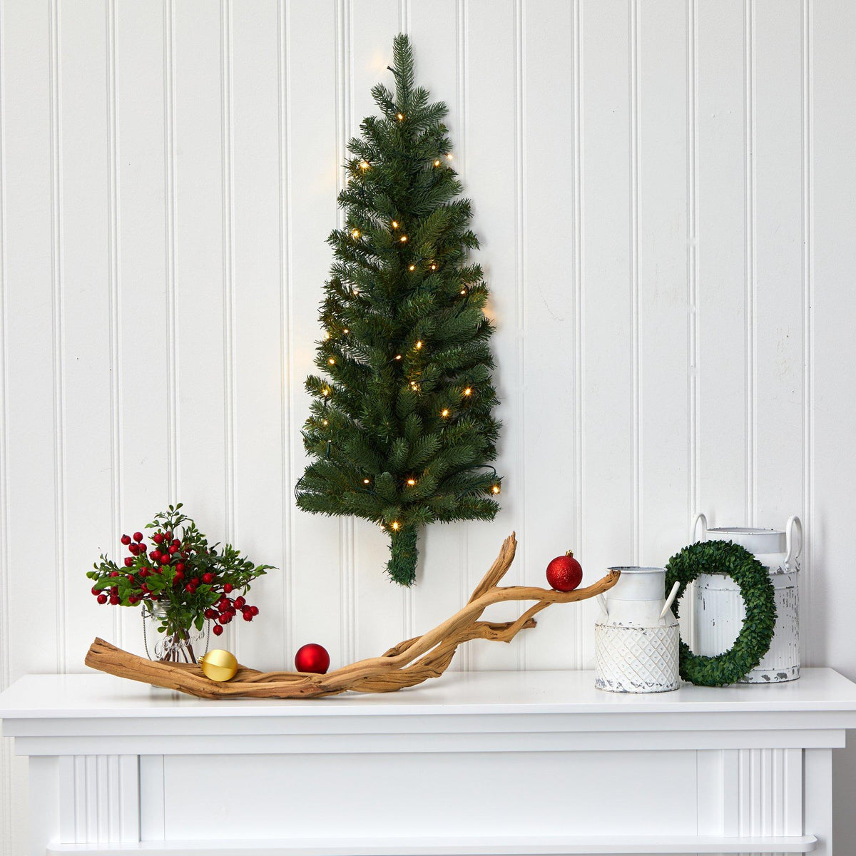 a christmas tree on a white table