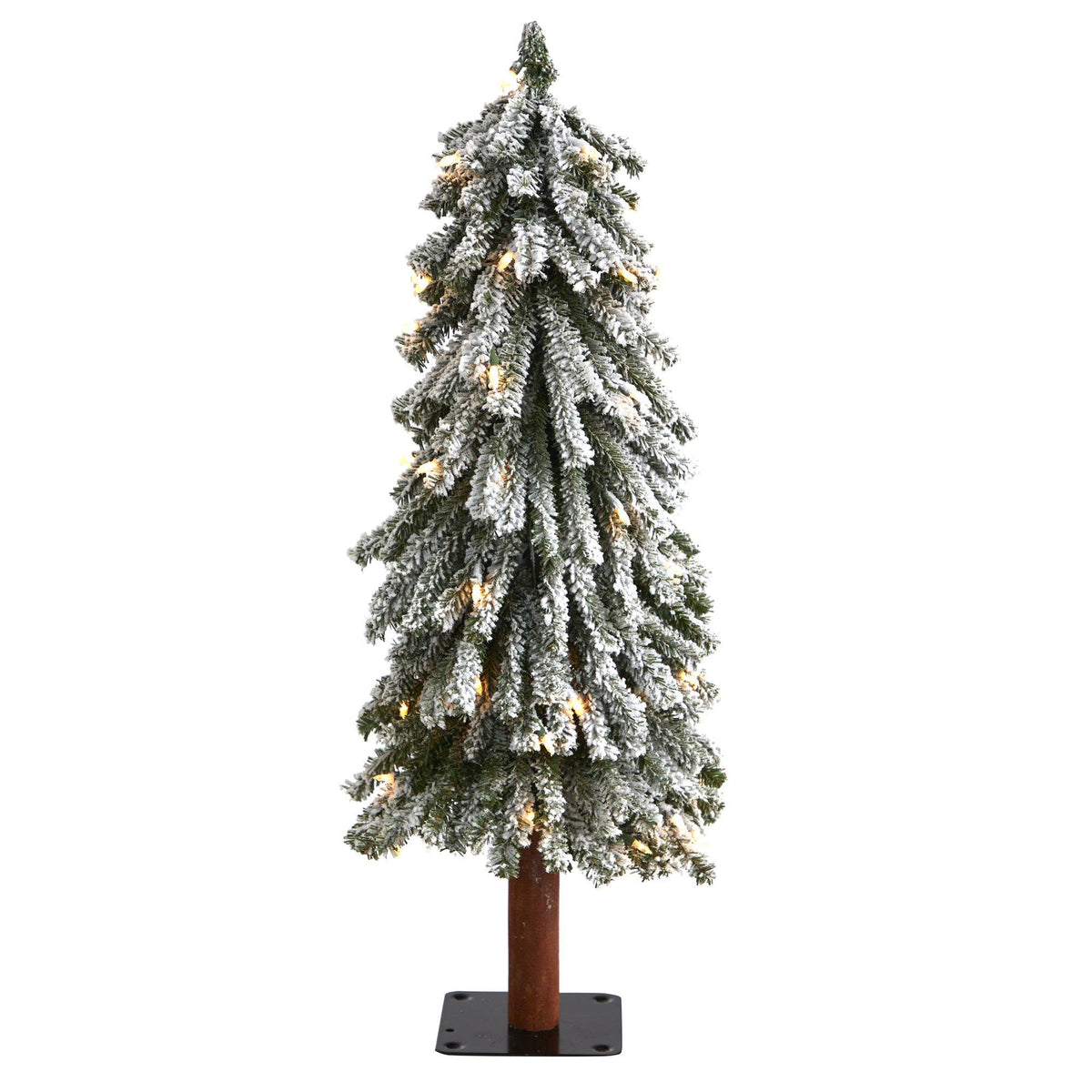 a christmas tree with lights