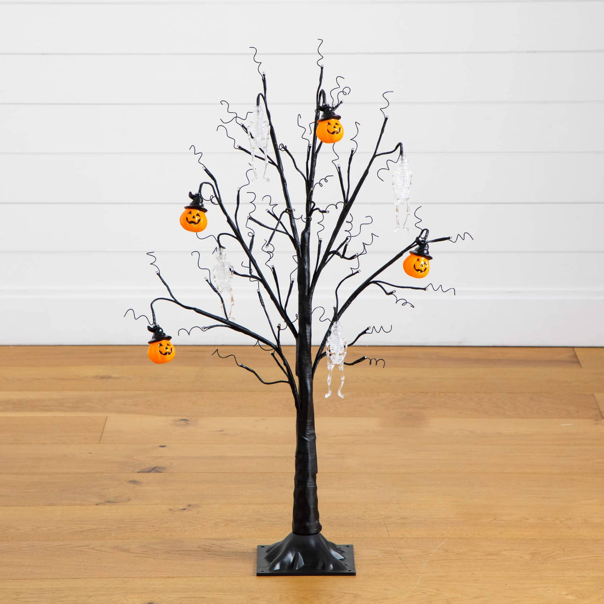 a tree with lights on it