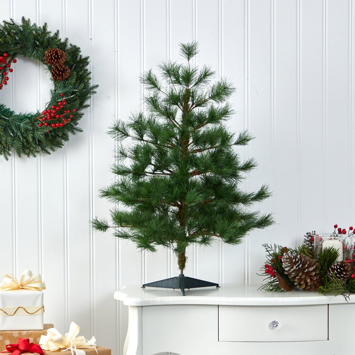 a christmas tree on a table
