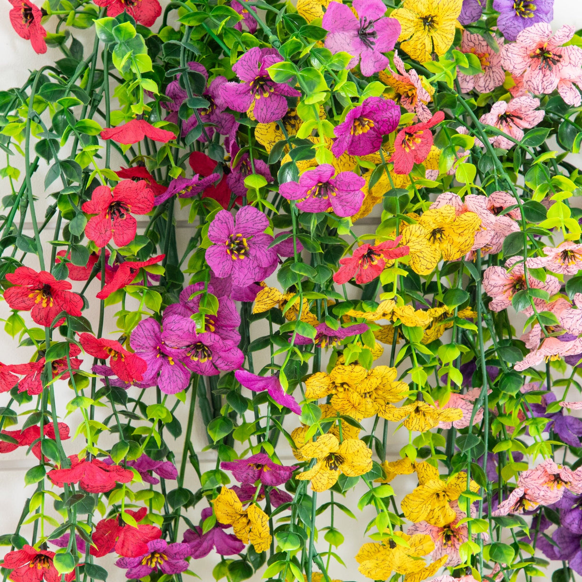 30" UV Resistant Artificial Daisy Hanging Plant (Indoor/Outdoor) - Set of 6