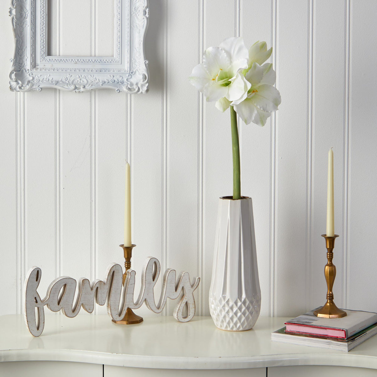 31” Artificial Amaryllis Faux Flower (Set of 3)