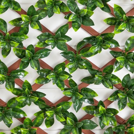 36” x 72" UV Resistant Artificial Gardenia Expandable Privacy Fence Screen (Indoor/Outdoor)