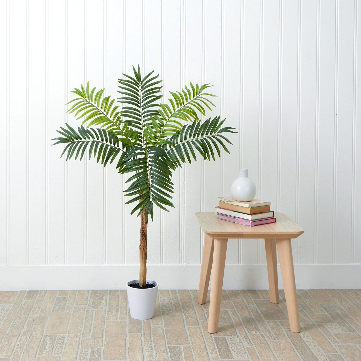 4’ Artificial Areca Palm Tree with Decorative Planter