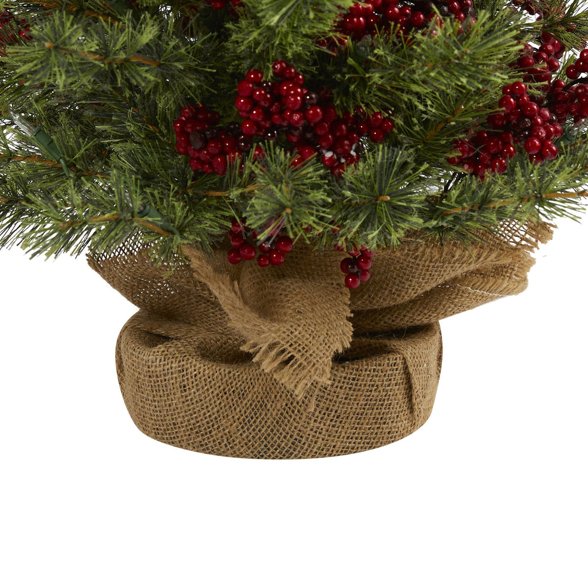 a close up of a christmas tree
