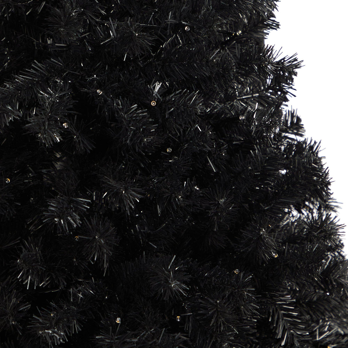 a close up of a black tree