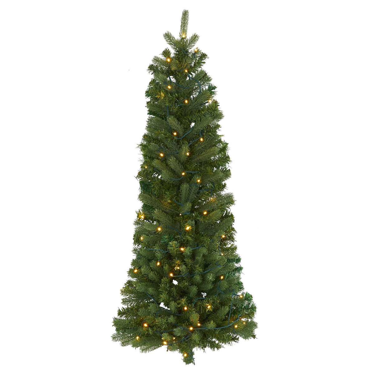 a christmas tree with lights