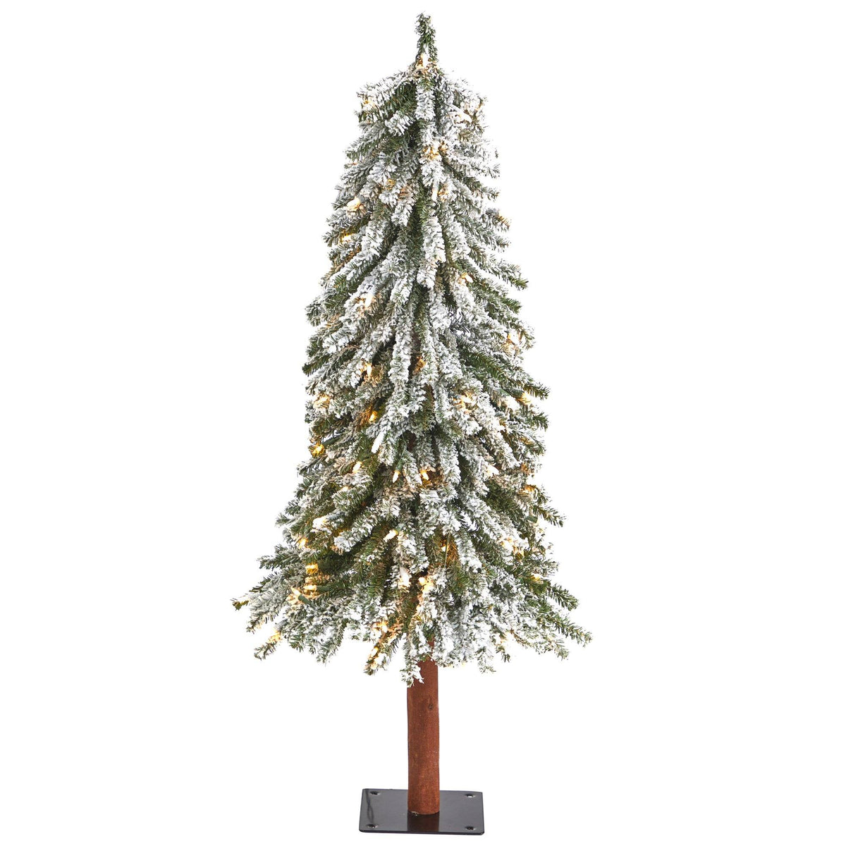 a christmas tree with lights