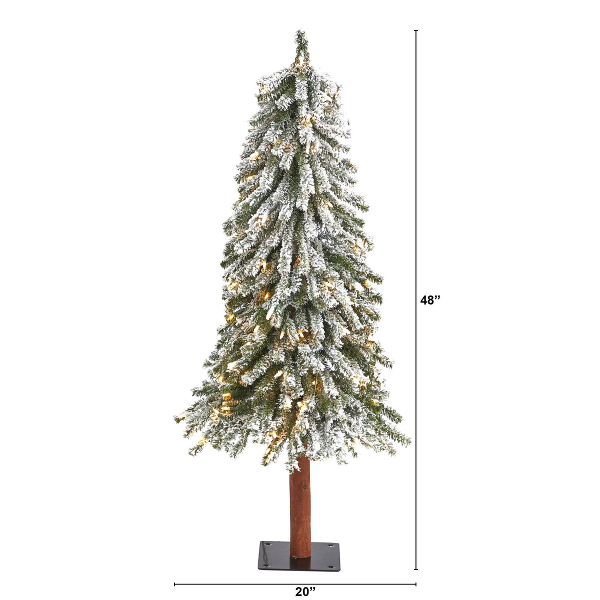 a tall artificial christmas tree with lights