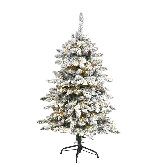 a christmas tree with lights