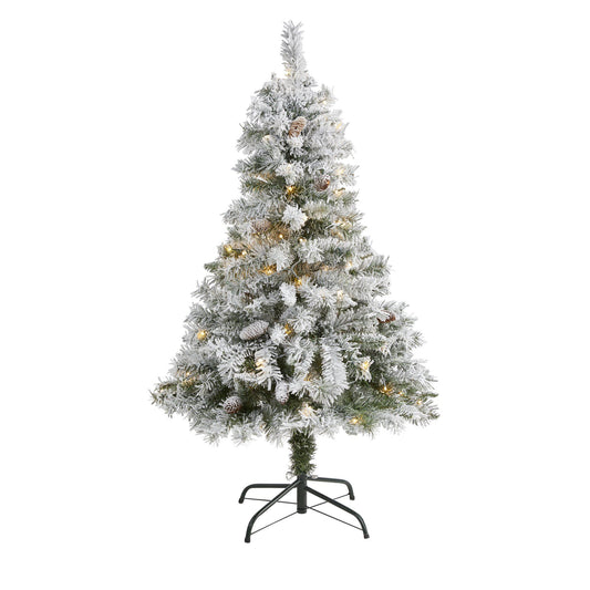 a christmas tree with lights