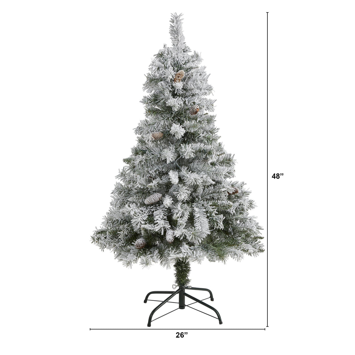 a tall artificial christmas tree with a height of 6 inches